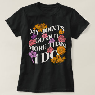 EDS Awareness Groovy Floral My Joint Go Out T-Shirt