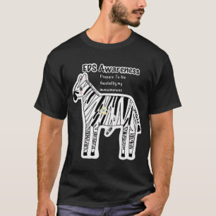 EDS awareness “Prepare Tu-bie dazzled” zebra With T-Shirt