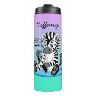 EDS Awareness Ribbon and Zebra Thermal Tumbler