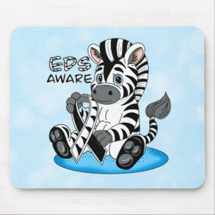 EDS Awareness Zebra Ribbon Mouse Mat