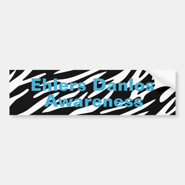EDS Awareness Zebra Stripe Bumper Stickers (Front)