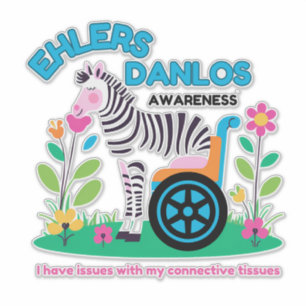 EDS Awareness Zebra Vinyl Sticker