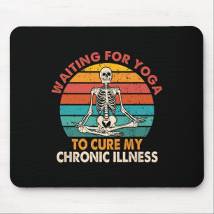 Eds Chronic Waiting For Yoga , Uni-adults, Black, Mouse Mat