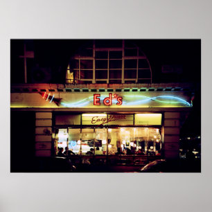 Ed's Diner in Soho London UK Poster