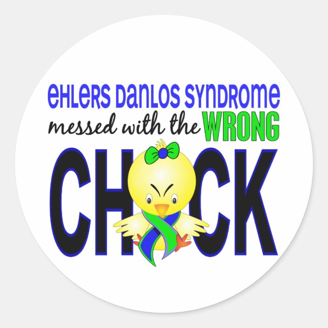 EDS Messed With Wrong Chick Classic Round Sticker (Front)