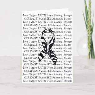 EDS Support Friendship Encouragement  Ribbon Card