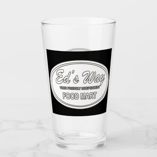 Ed's Way Glass Tumbler (Front)