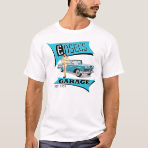 Edsel's Garage in Blue T-Shirt