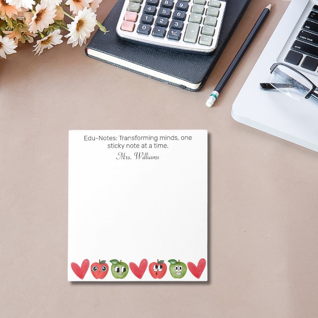 Edu-Notes: Transforming Minds,Teacher Appreciation Notepad (Creator Uploaded)