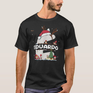 Eduardo Christmas w Eduardo Name for funny Xmas T-Shirt