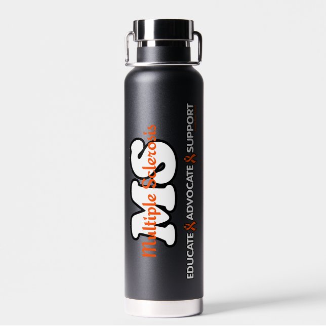 Educate Advocate Support...MS Water Bottle (Back)