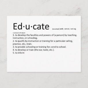 Educate Postcard