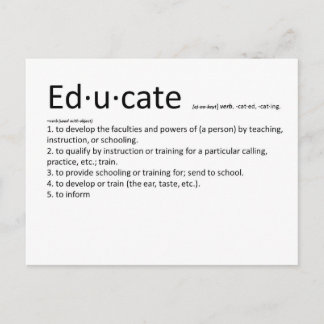 Educate Postcard