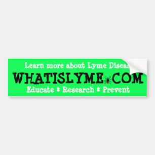 Educate Research Prevent Lyme Disease Awareness Bumper Sticker