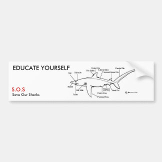 EDUCATE YOURSELF BUMPER STICKER