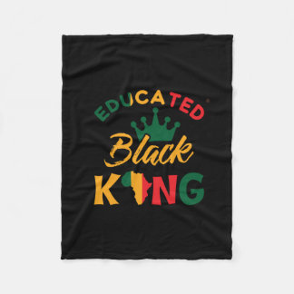 educated_black_king_012 fleece blanket