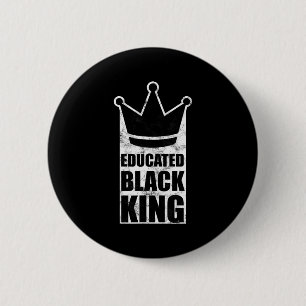 Educated Black King Martin Luther King Day Human R 6 Cm Round Badge