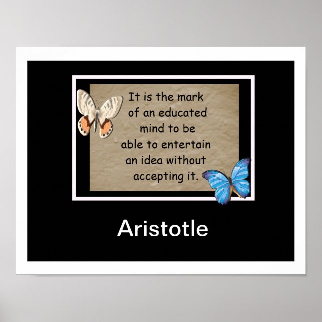 Educated mind poster (Front)