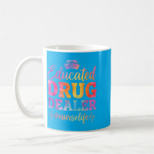 Educated Nurse Life Funny Nurse Heart Beat Coffee Mug