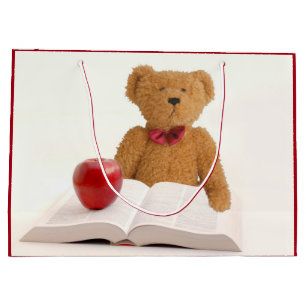 Educated Teddy Bear Large Gift Bag