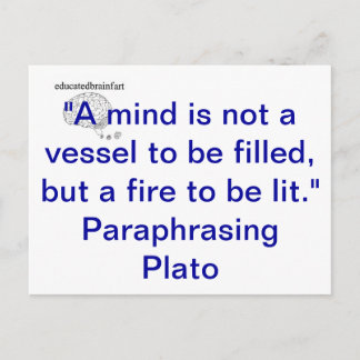 educatedbrainfart Postcard