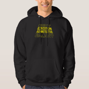 Education Administrator Space Backside Design Hoodie