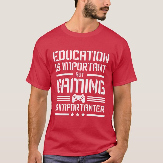 Education And Gaming family T-Shirt (Front)