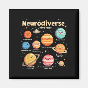 Education Autism Awareness Neurodiverse Universe S Magnet