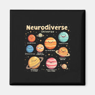 Education Autism Awareness Neurodiverse Universe S Magnet