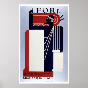 Education Forum 1939 WPA Poster