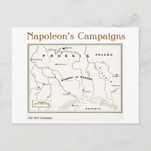 Education, History, Napoleon, The 1813 Campaign Postcard