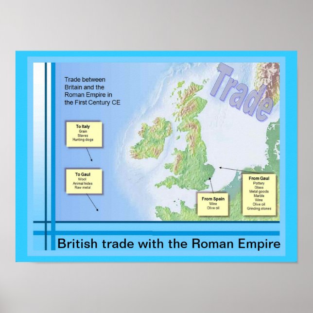 Education, History, Romans,British trade with Rome Poster (Front)