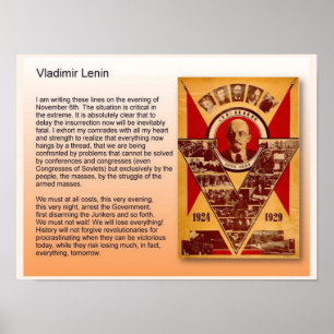 Education,History, Russia, Vladimir Lenin Poster