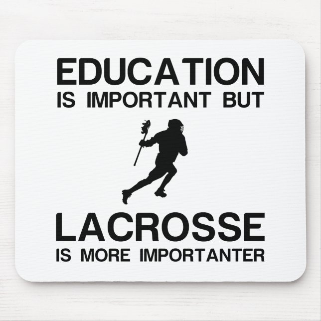 EDUCATION IMPORTANT LACROSSE IMPORTANTER MOUSE MAT (Front)