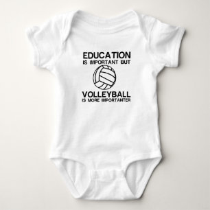 EDUCATION IMPORTANT VOLLEYBALL IMPORTANTER BABY BODYSUIT