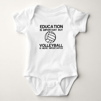 EDUCATION IMPORTANT VOLLEYBALL IMPORTANTER BABY BODYSUIT