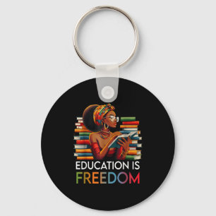 Education Is Dom Black Teacher Books Black History Key Ring