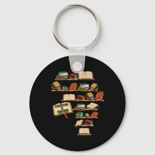 Education Is Freedom African Juneteenth Black Hist Key Ring