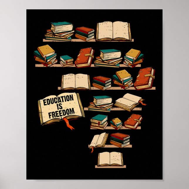 Education Is Freedom African Juneteenth Black Hist Poster (Front)