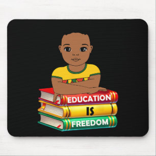 Education Is Freedom Black History Month African K Mouse Mat