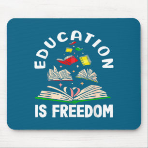 Education is freedom black history month mouse mat
