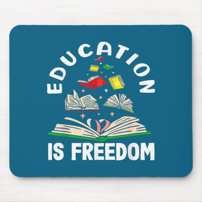 Education is freedom black history month  mouse mat (Front)