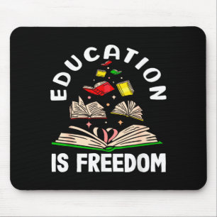 Education is freedom black history month mouse mat