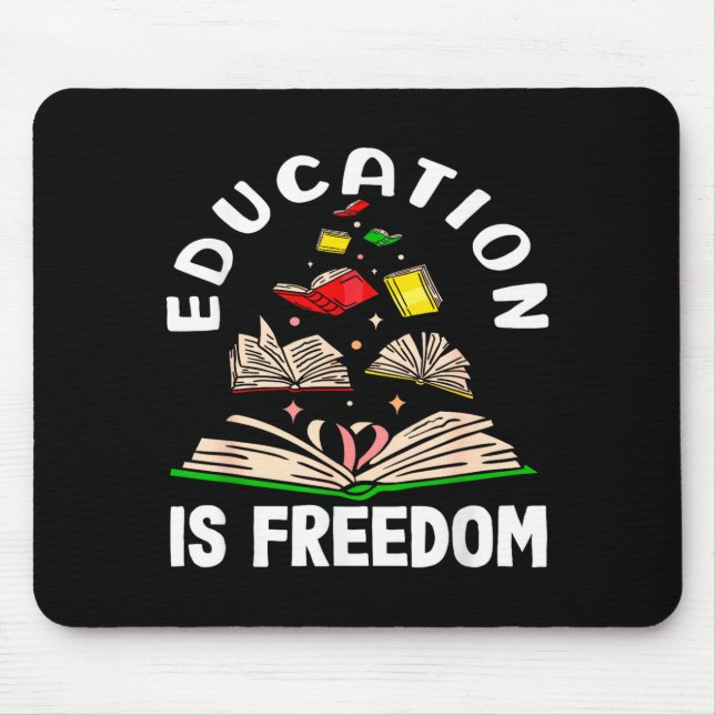Education is freedom black history month  mouse mat (Front)