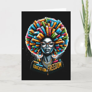 Education Is Freedom Black History Month Teacher B Card