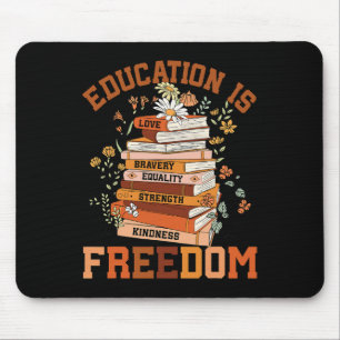 Education Is Freedom Black Teacher Books Black His Mouse Mat