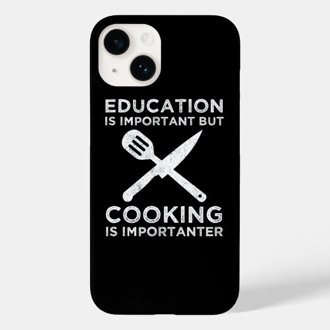 Education Is Important But Cooking Is Importanter Case-Mate iPhone Case (Back)