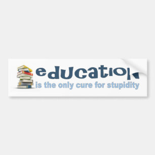 Education is the Cure  Bumper Sticker