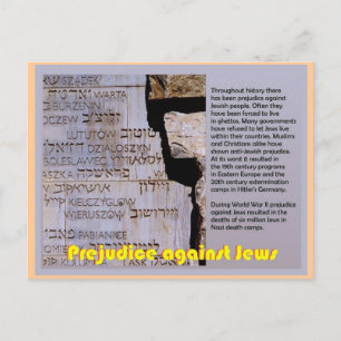 Education, Judaism, Prejudice against Jews Postcard