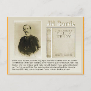 Education, Literature, JM Barrie, Peter Pan Postcard